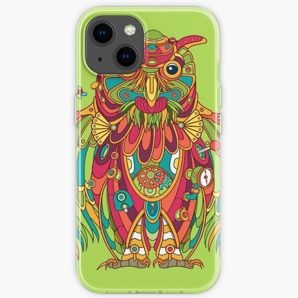 Owl, cool art from the AlphaPod Collection iPhone Soft Case