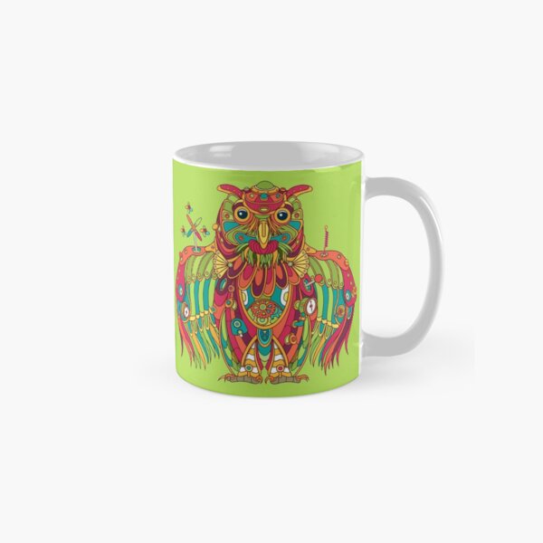 Owl, cool art from the AlphaPod Collection Classic Mug
