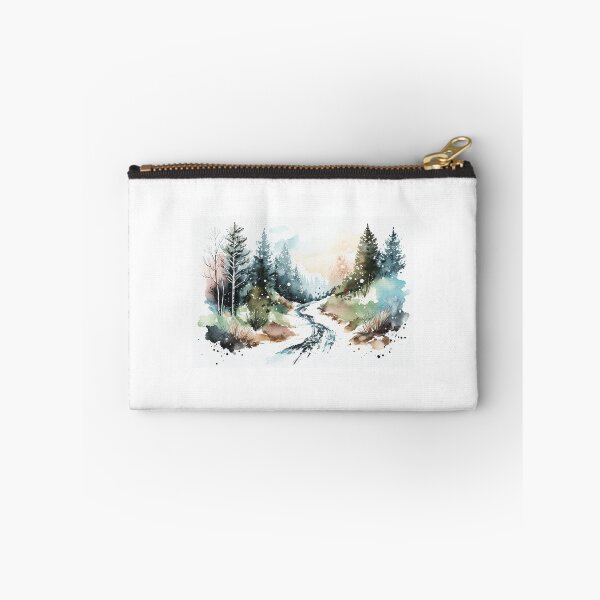 Item preview, Minimalistic Watercolor Spring Landscape Paintings French Minimal Nursery Wall Art designed and sold by Pexelpanoramas.