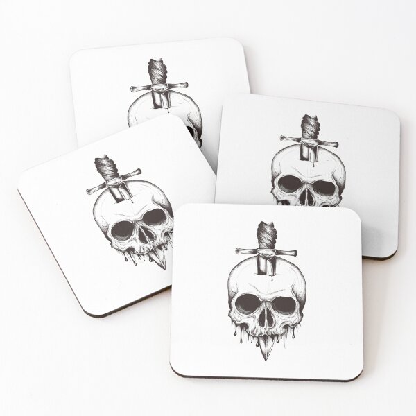 Item preview, Skull with sword designed and sold by Gile-Shop.