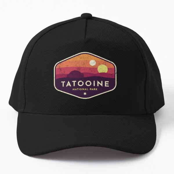 Vista previa del artículo con la obra «Tatooine Suns National Park Vintage T-Shirt», diseñado y vendido por TeeMonsters.