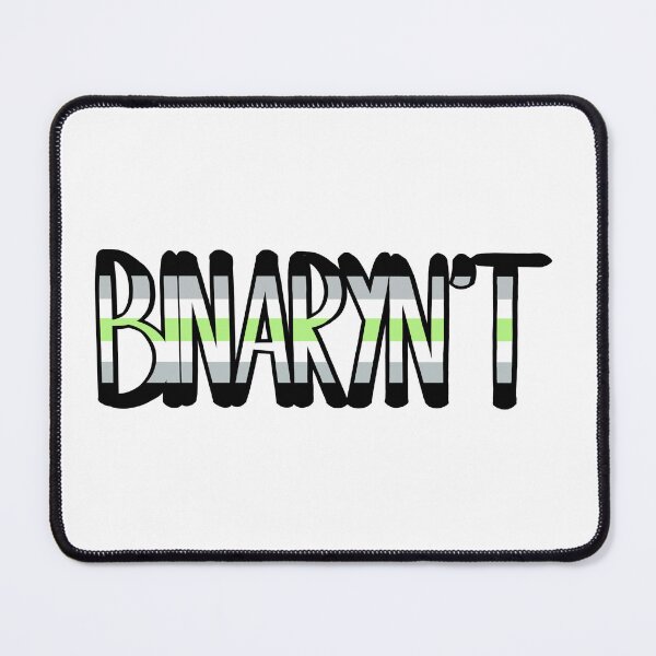 Item preview, BINARYN’T with agender flag designed and sold by lena-makes-art.