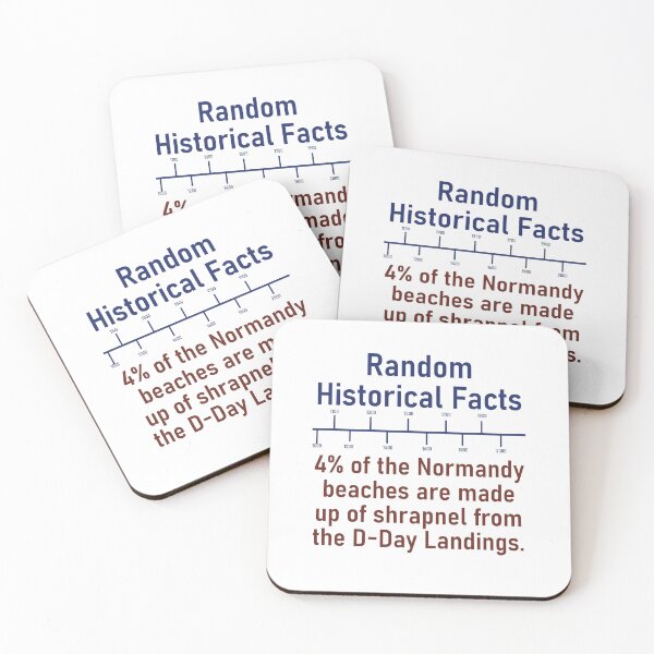 Item preview, Four Percent Of The Normandy Beaches  - History Fact designed and sold by CrankyOldDude.