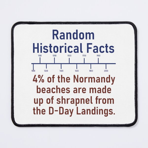 Item preview, Four Percent Of The Normandy Beaches - History Fact designed and sold by CrankyOldDude.