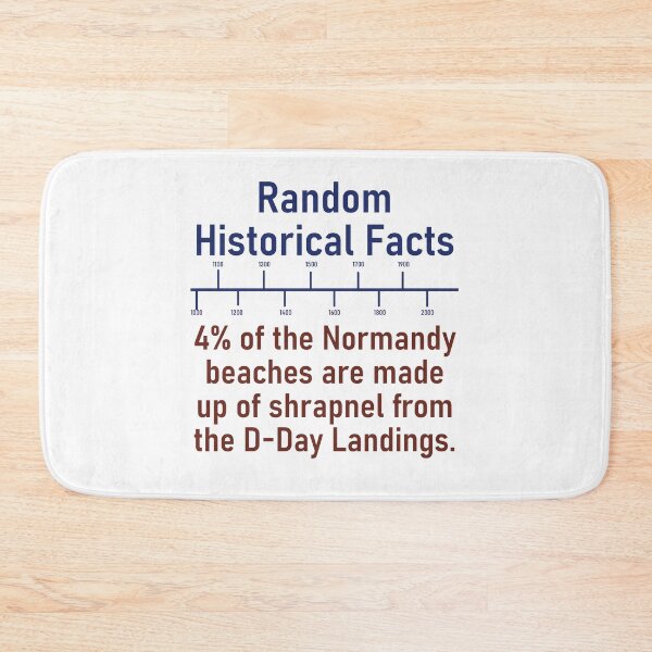 Artikelvorschau, Four Percent Of The Normandy Beaches  - History Fact entworfen und verkauft von CrankyOldDude.