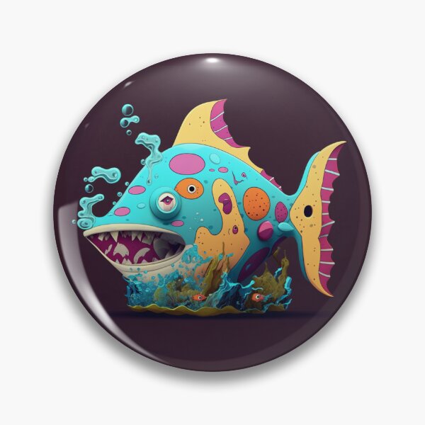 Item preview, Bruxish, the Colorful Psychic Fish in murky waters! designed and sold by Frocentric.