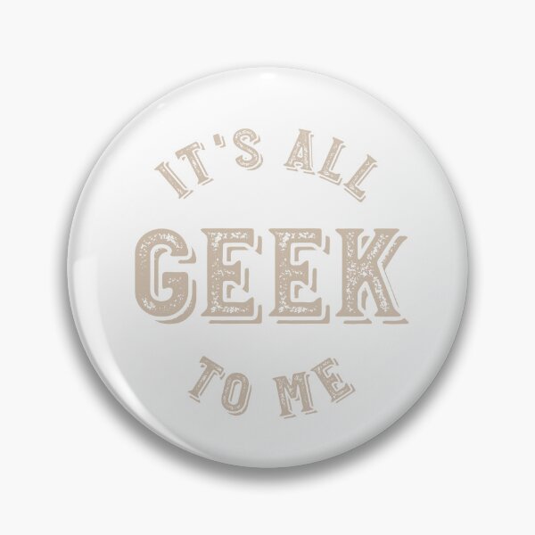Item preview, Quiz Pun It's All Geek to Me designed and sold by whyitsme.