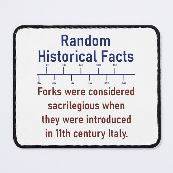 Item preview, Forks Were Considered Sacrilegious - History Fact designed and sold by CrankyOldDude.
