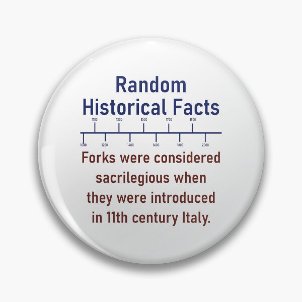 Item preview, Forks Were Considered Sacrilegious - History Fact designed and sold by CrankyOldDude.