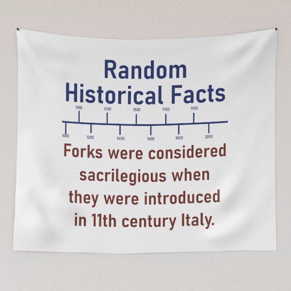 Item preview, Forks Were Considered Sacrilegious - History Fact designed and sold by CrankyOldDude.