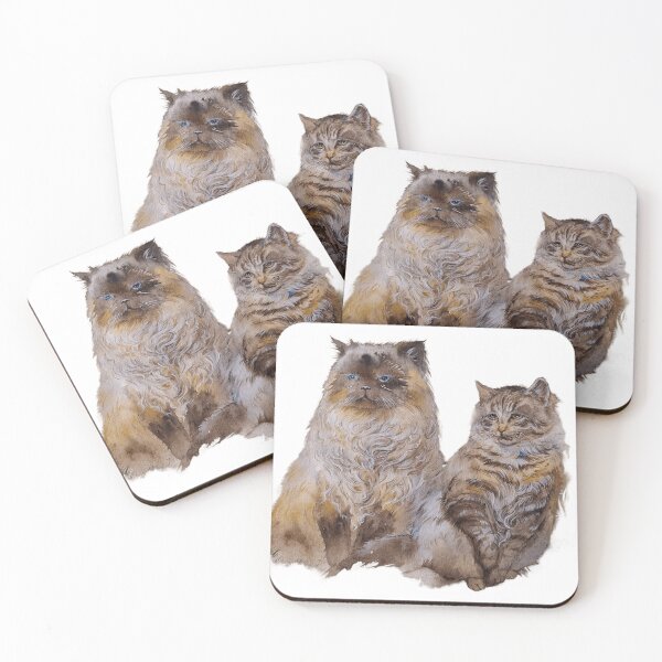 Item preview, cat products/ adorable kittens/ watercolor cats designed and sold by DmitrySkripnyc.