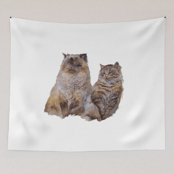 Item preview, cat products/ adorable kittens/ watercolor cats designed and sold by DmitrySkripnyc.