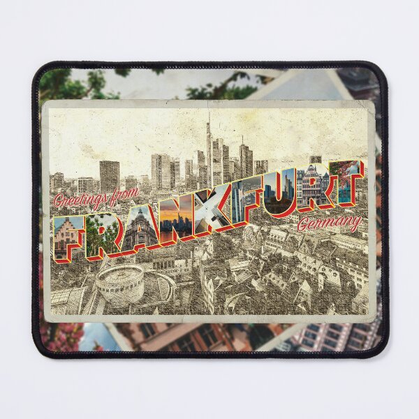 Item preview, Greetings from Frankfurt in Germany Vintage style retro souvenir designed and sold by DeveloperProp0.