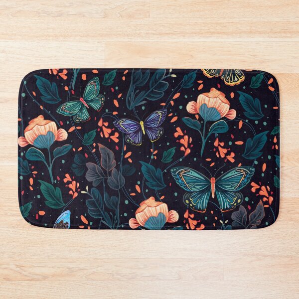 Item preview, Butterflies and plants night elegant seamless pattern handmade illustration painting designed and sold by · GAMING SOUL ·.