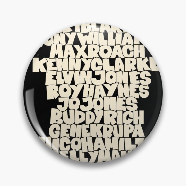 Item preview, Jazz Legends in Type: The Drummers designed and sold by Boogosh.