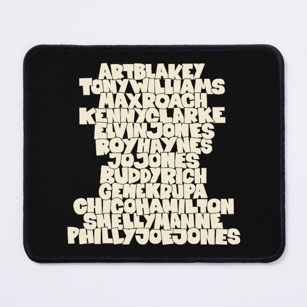 Item preview, Jazz Legends in Type: The Drummers designed and sold by Boogosh.