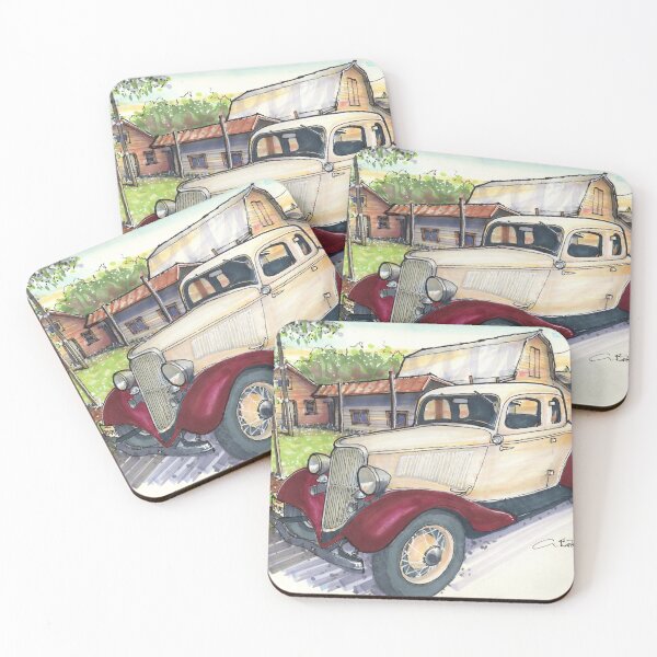 Item preview, Farmyard with 1934 Ford V8 Coupe designed and sold by Gregg Brown.