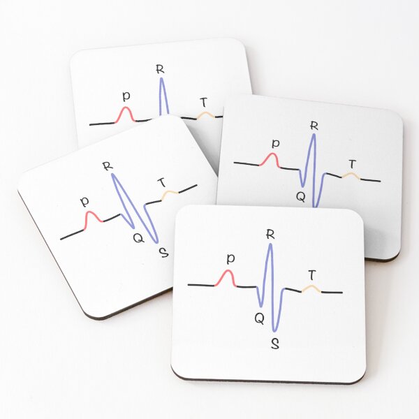 Item preview, Heartbeat PQRST Wave designed and sold by Katherine Winner.