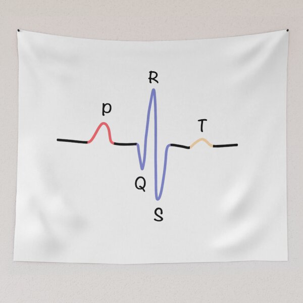 Item preview, Heartbeat PQRST Wave designed and sold by Katherine Winner.