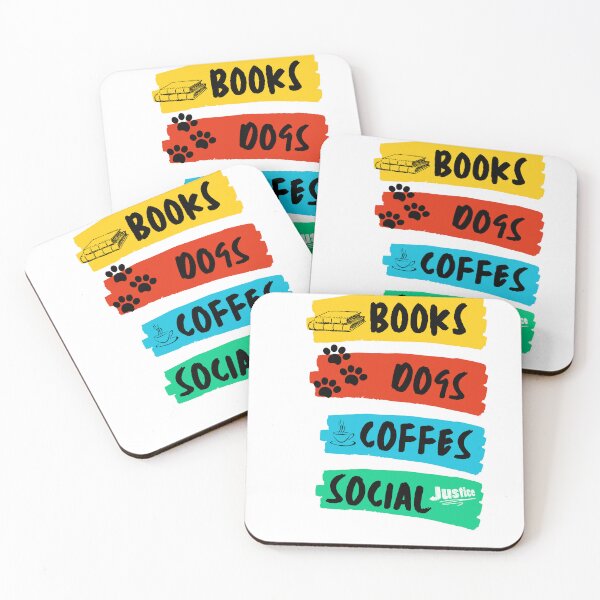 Item preview, A Classic T-Shirt for Lovers of Books, Dogs, Coffee, and Social Justice designed and sold by Emma Studio.