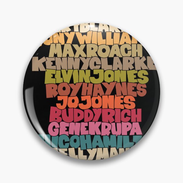 Item preview, Jazz Legends in Type: The Drummers designed and sold by Boogosh.