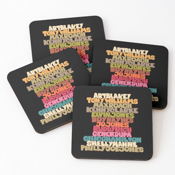 Item preview, Jazz Legends in Type: The Drummers designed and sold by Boogosh.