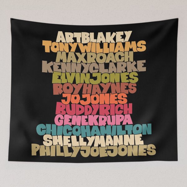 Item preview, Jazz Legends in Type: The Drummers designed and sold by Boogosh.