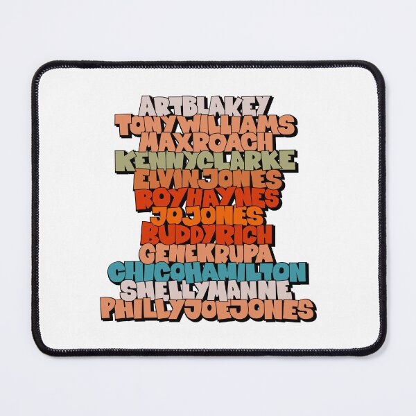 Item preview, Jazz Legends in Type: The Drummers designed and sold by Boogosh.