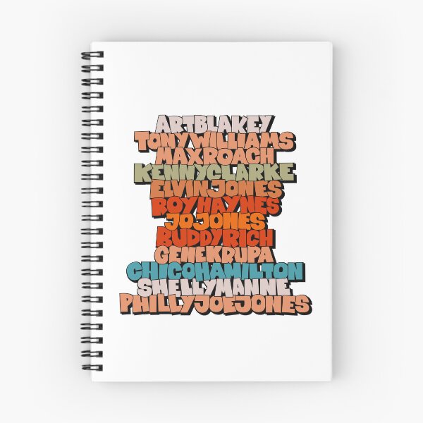 Item preview, Jazz Legends in Type: The Drummers designed and sold by Boogosh.