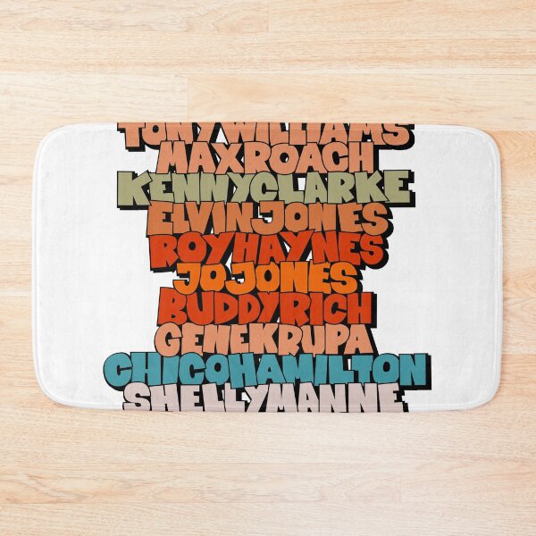 Item preview, Jazz Legends in Type: The Drummers designed and sold by Boogosh.