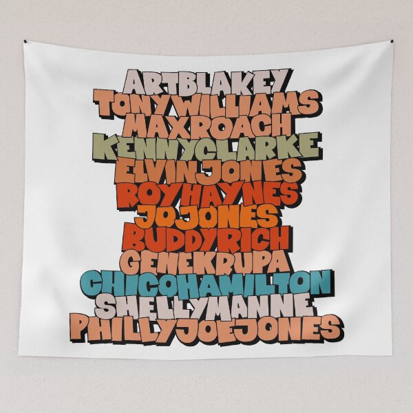Item preview, Jazz Legends in Type: The Drummers designed and sold by Boogosh.