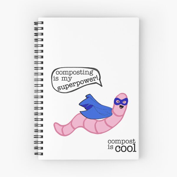 Item preview, compost worm (superhero) designed and sold by mystudiocreate.