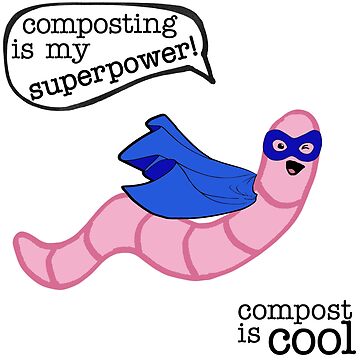 Artwork thumbnail, compost worm (superhero) by mystudiocreate