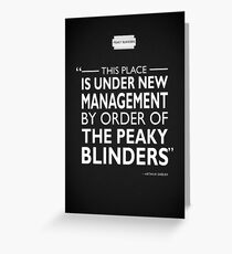 Under New Management Greeting Card
