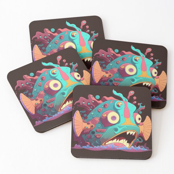 Item preview, Bruxish, the Colorful Psychic Fish in murky waters! designed and sold by Frocentric.