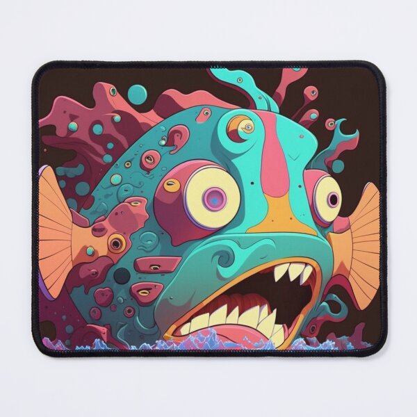 Item preview, Bruxish, the Colorful Psychic Fish in murky waters! designed and sold by Frocentric.