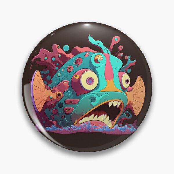 Item preview, Bruxish, the Colorful Psychic Fish in murky waters! designed and sold by Frocentric.