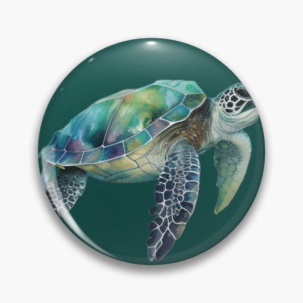 Item preview, cute sea turtle designed and sold by sealuxe.