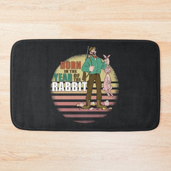 Item preview, Humorous Easter Bunny Rabbit Hunter Born in the Year Of The Rabbit, Hunting Theme Chinese New Year Zodiac Parody designed and sold by Ransyn Art.