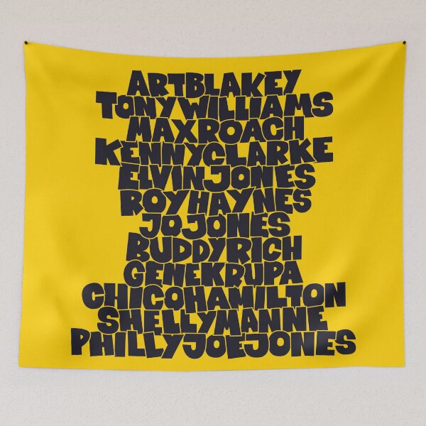 Item preview, Jazz Legends in Type: The Drummers designed and sold by Boogosh.