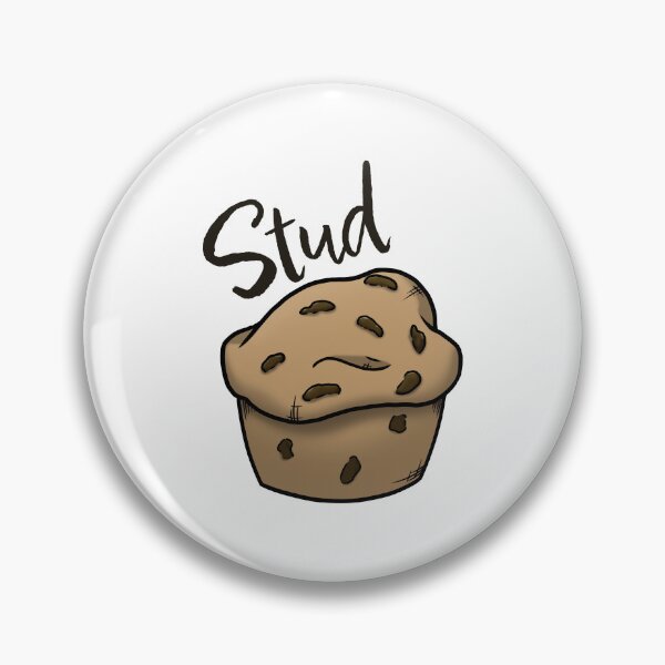 Item preview, Stud Muffin Chocolate Chip Muffin designed and sold by CreativeDraws42.