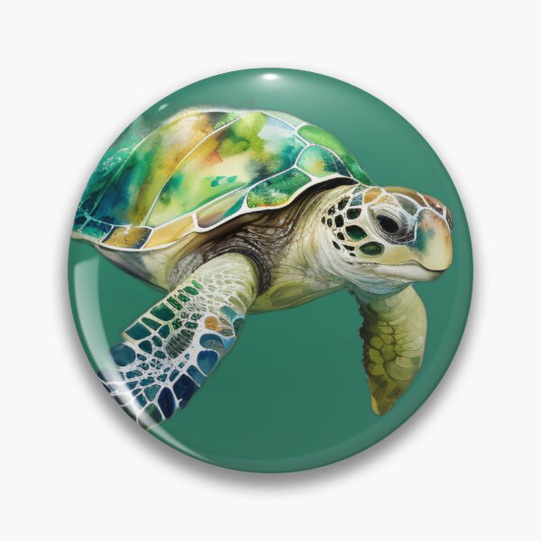 Item preview, cute sea turtle designed and sold by sealuxe.