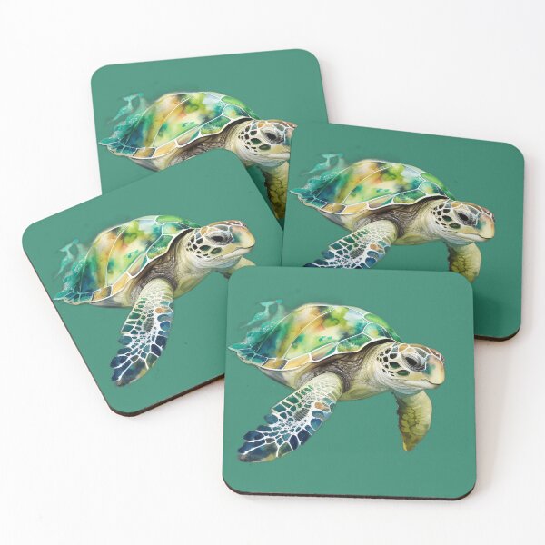 Item preview, cute sea turtle designed and sold by sealuxe.