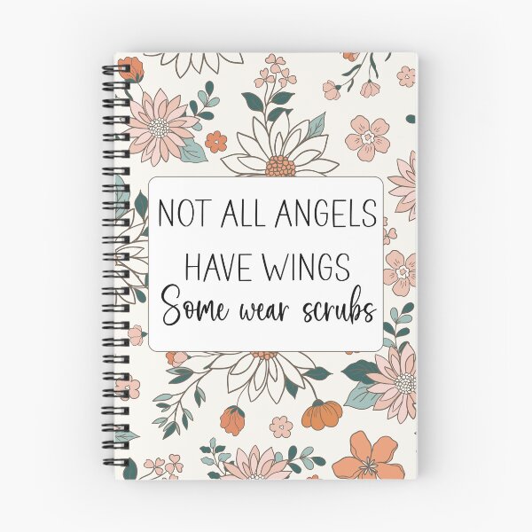 Item preview, Not all Angels Have Wings, Some Wear Scrubs designed and sold by TaraGbear.