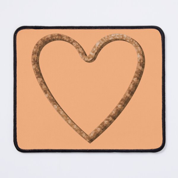 Item preview, Orange Glitter Heart designed and sold by StarEyedUnicorn.