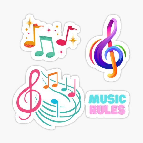 Music Rules Sticker