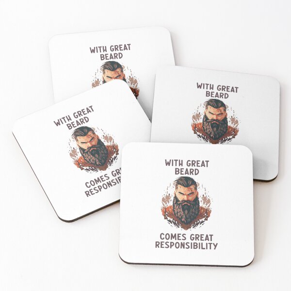 Item preview, With Great Beard Comes Great Responsibility - Beard Lover - Beard Enthusiast - Facial Hair designed and sold by JustSimpleUK.