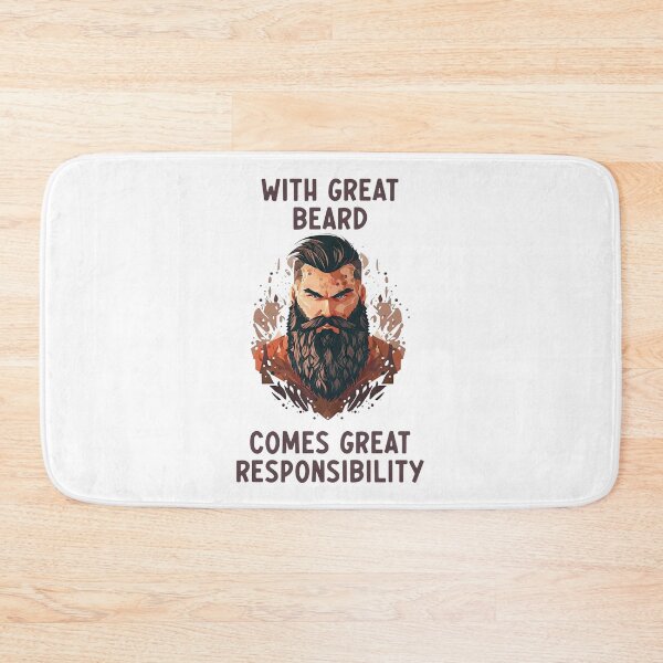 Item preview, With Great Beard Comes Great Responsibility - Beard Lover - Beard Enthusiast - Facial Hair designed and sold by JustSimpleUK.