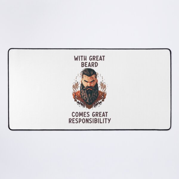 Item preview, With Great Beard Comes Great Responsibility - Beard Lover - Beard Enthusiast - Facial Hair designed and sold by JustSimpleUK.