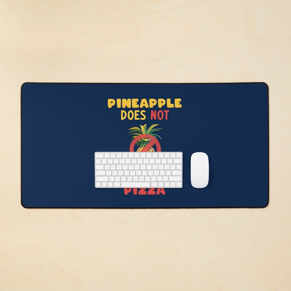 Pineapple on pizza em um notebook positivo! 